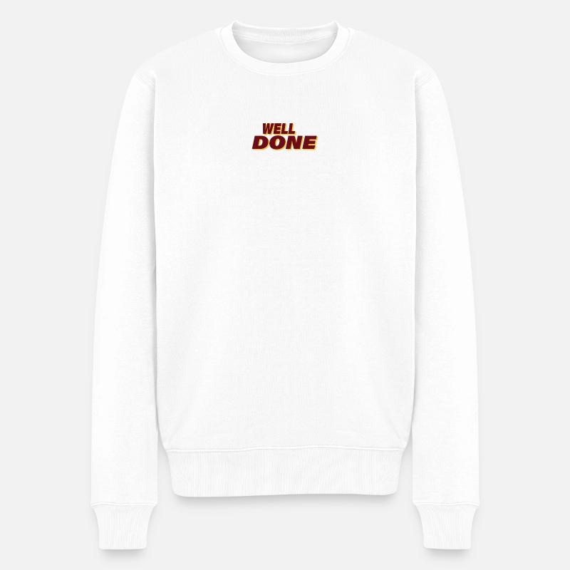 BIEN JOUÉ - Pull Premium bio Homme - blanc
