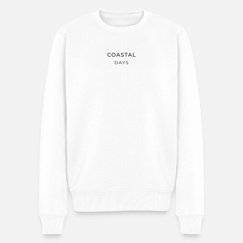 KÜSTENTAG - Männer Premium Bio Pullover - Weiß