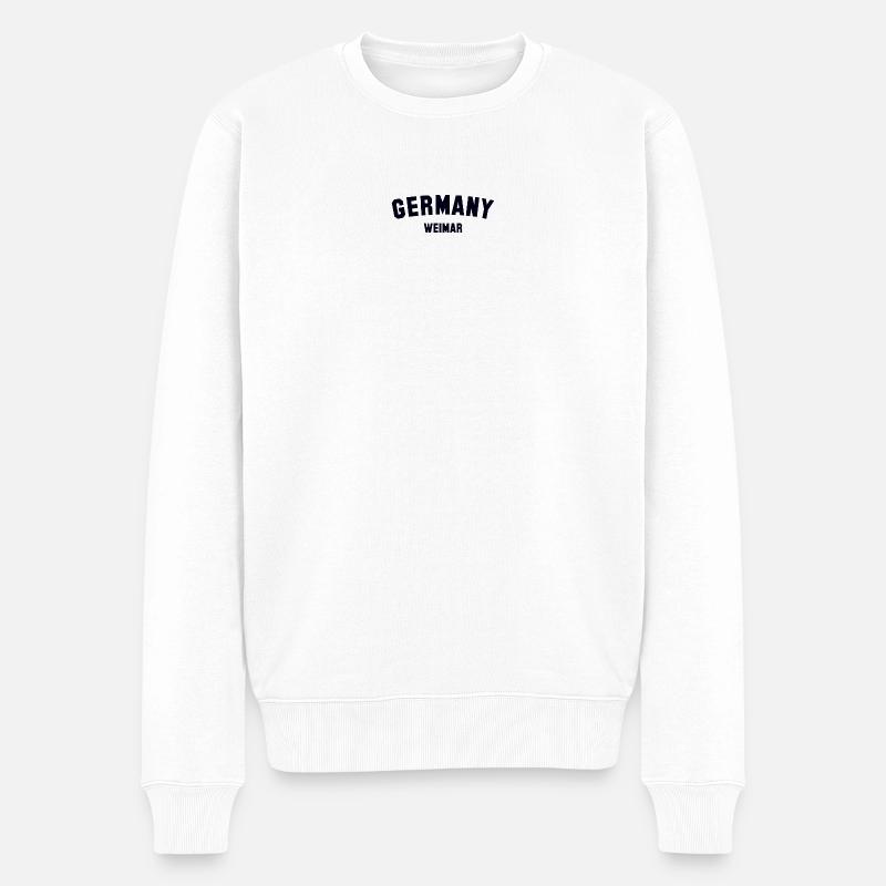 WEIMAR, Allemagne - Pull Premium bio Homme - blanc