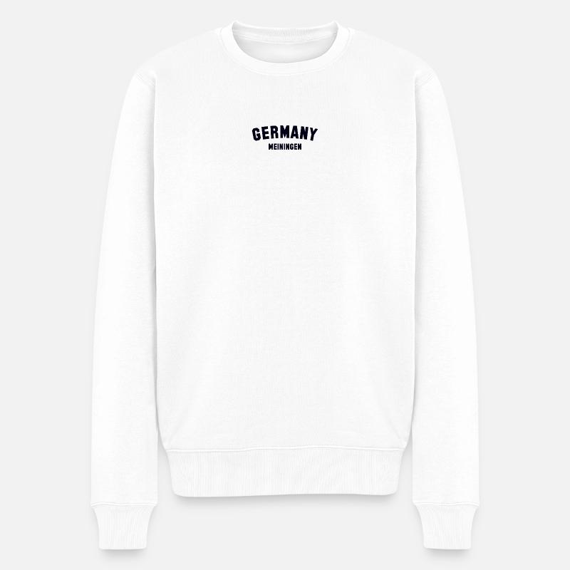 MEININGEN - Männer Premium Bio Pullover - Weiß