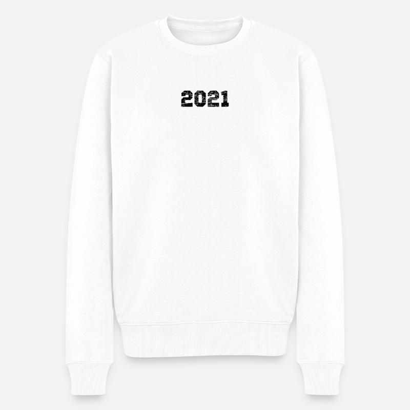 2021 - Männer Premium Bio Pullover - Weiß