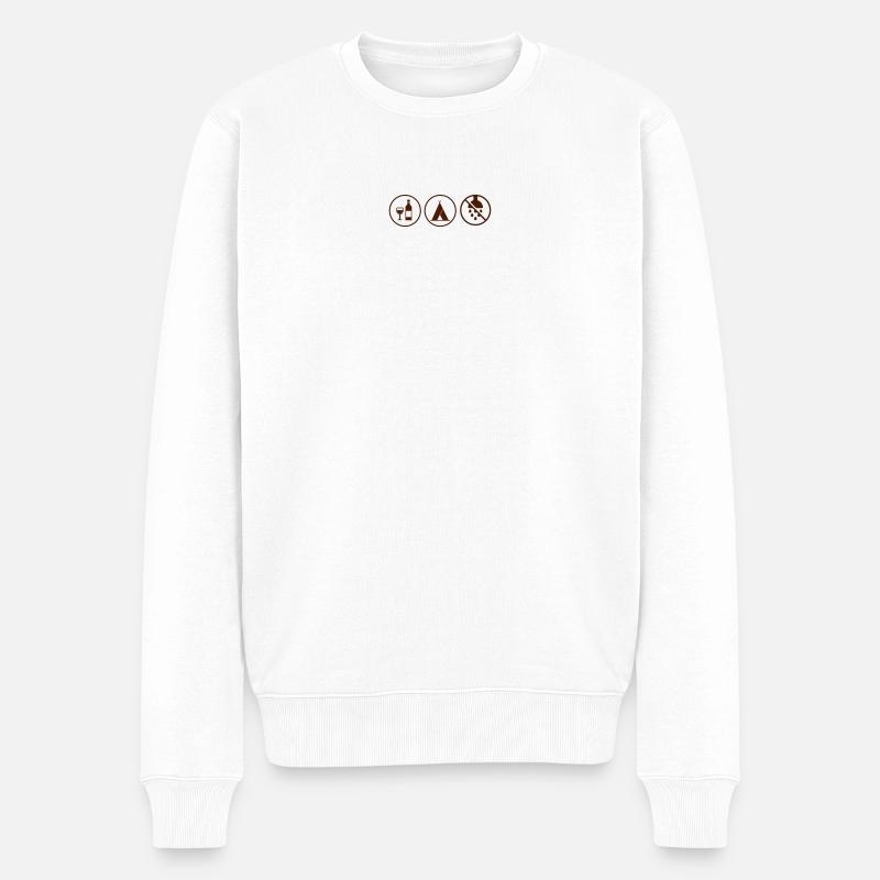 La saison des festivals - Pull Premium bio Homme - blanc