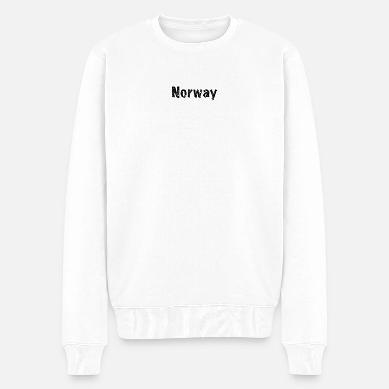 Norway - Männer Premium Bio Pullover - Weiß