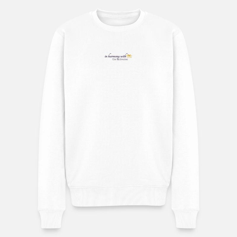 en harmonie avec l’univers - Pull Premium bio Homme - blanc