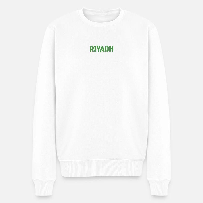 Riyadh - Männer Premium Bio Pullover - Weiß