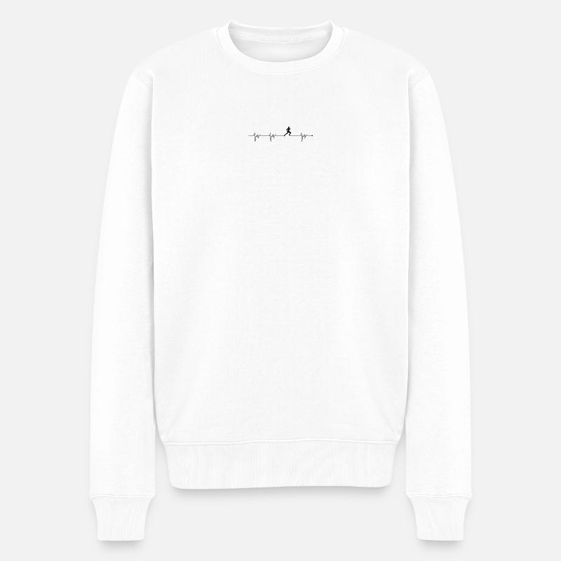 Bitte laden Sie das Designbild hoch - Männer Premium Bio Pullover - Weiß