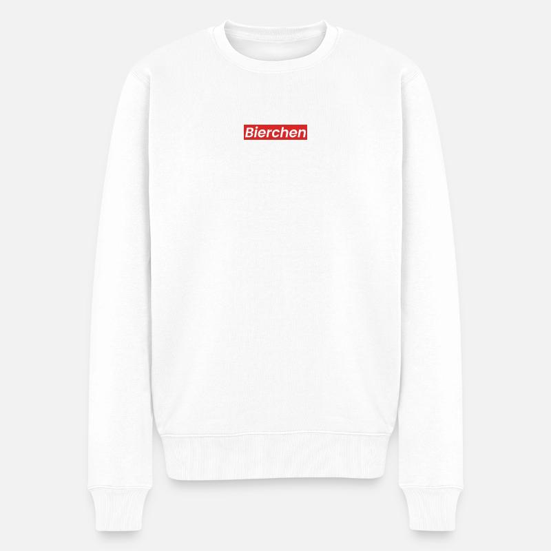 Logo de la bière - Pull Premium bio Homme - blanc
