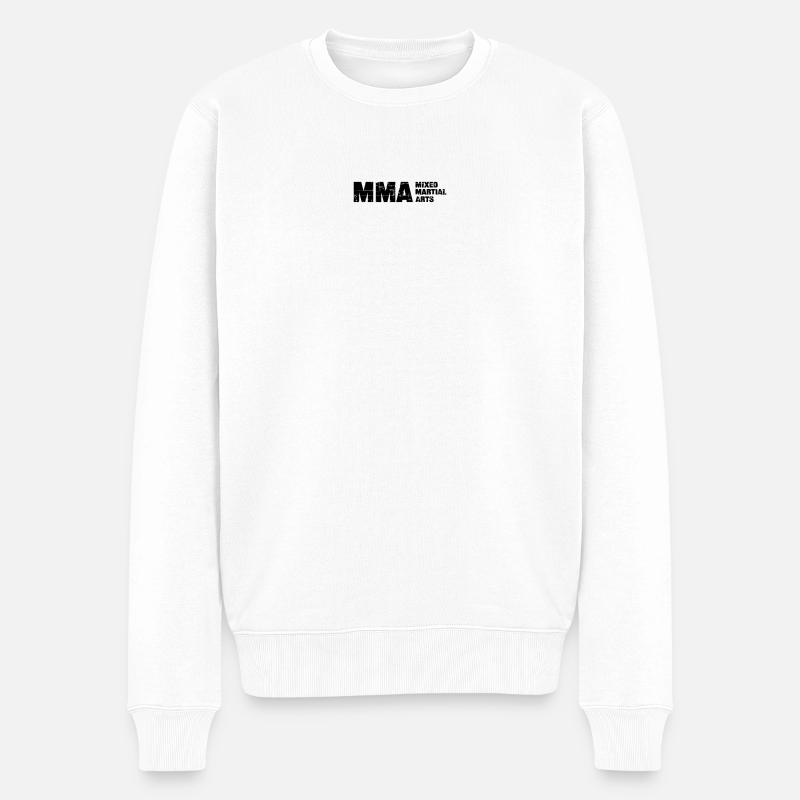 MMA - Männer Premium Bio Pullover - Weiß