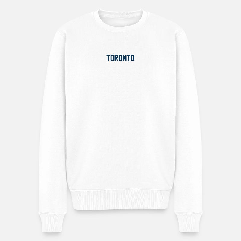 Toronto - Männer Premium Bio Pullover - Weiß