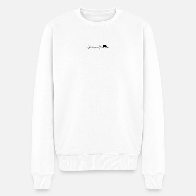 Entwurf ausstehend - Männer Premium Bio Pullover - Weiß