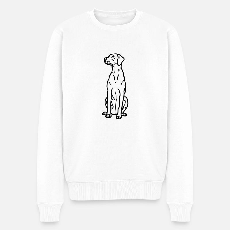 hongarianvizsla_02 - Pull Premium bio Homme - blanc