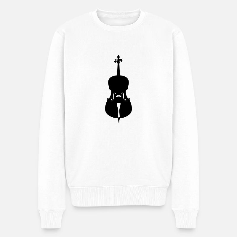 cello - Männer Premium Bio Pullover - Weiß