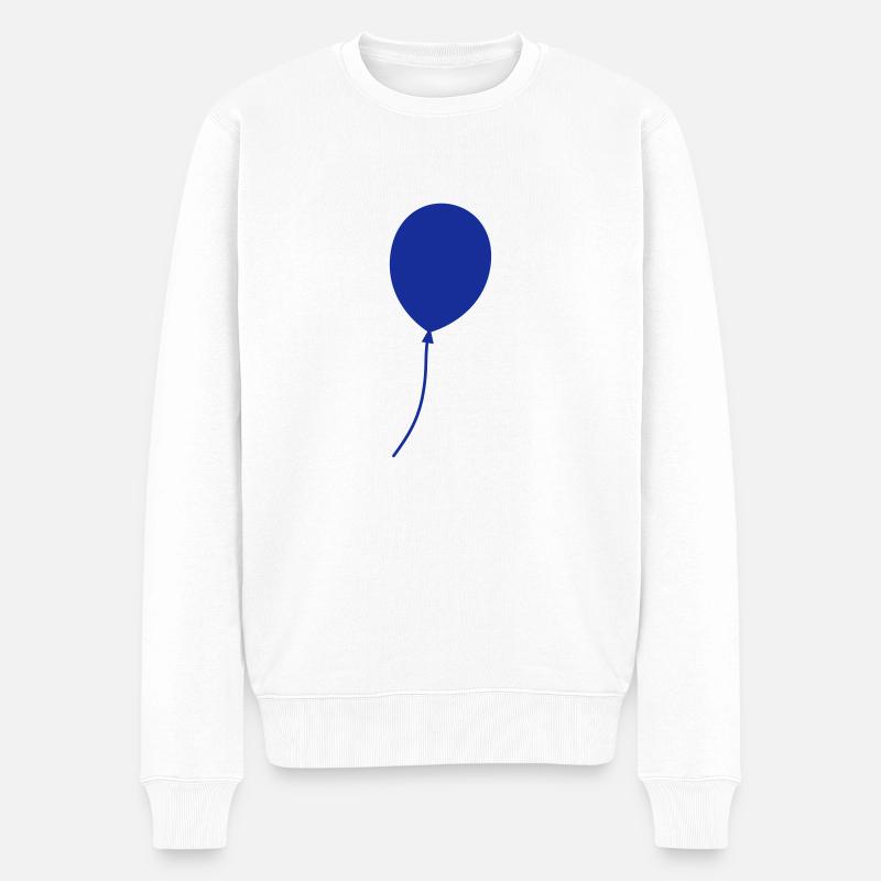 Luftballon - Männer Premium Bio Pullover - Weiß