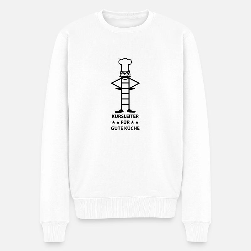 gute Küche (b) - Männer Premium Bio Pullover - Weiß