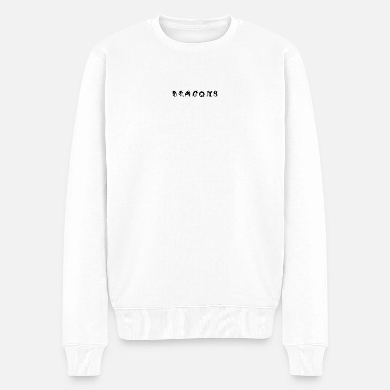 Dragons Design Fantasy - Pull Premium bio Homme - blanc