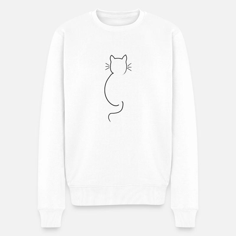 Amis chats - Pull Premium bio Homme - blanc