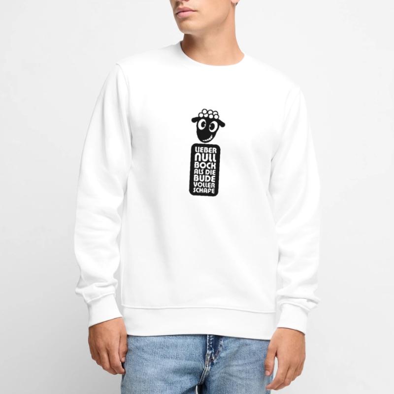 Null Bock Männer Premium Bio Pullover