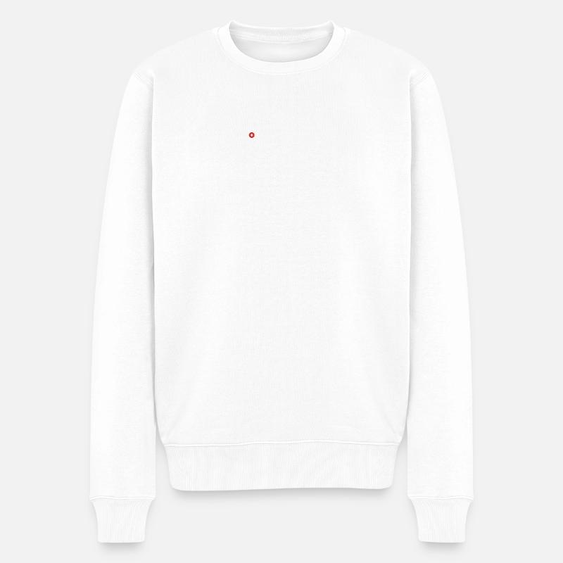 Flagge Schweiz - Männer Premium Bio Pullover - Weiß