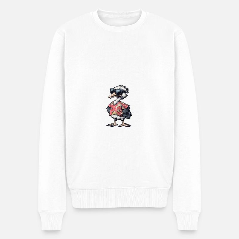 Strauss Vacances BD - Pull Premium bio Homme - blanc