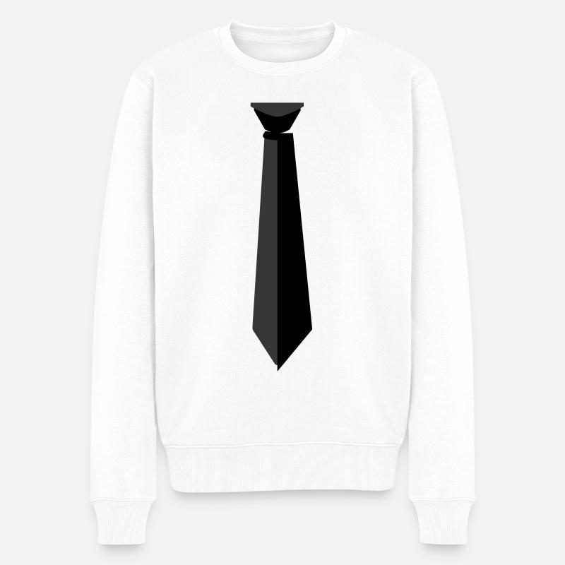 Cravate cravate symbole - Pull Premium bio Homme - blanc