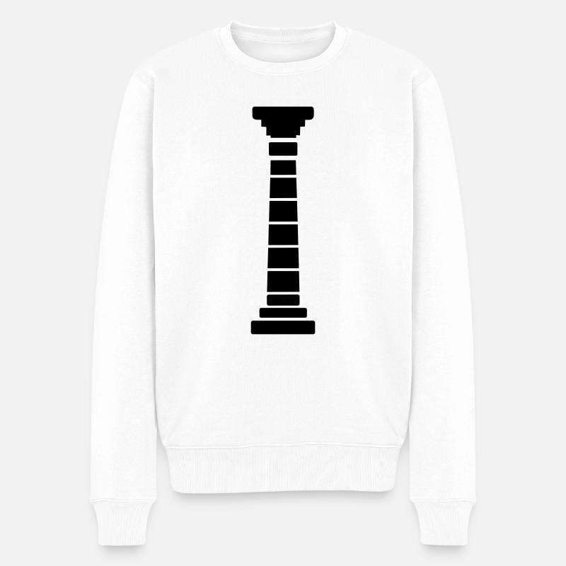 Colonne grecque - Pull Premium bio Homme - blanc