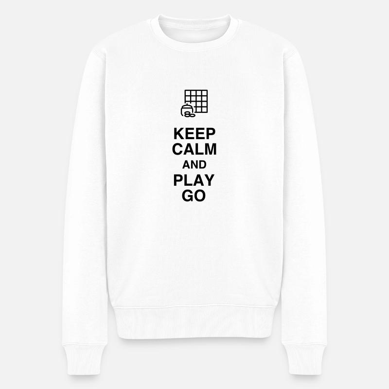 Go-Spiel Go Sport Strategie Spieler - Männer Premium Bio Pullover - Weiß