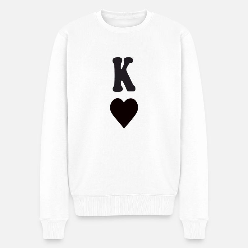 Cœur roi - Pull Premium bio Homme - blanc