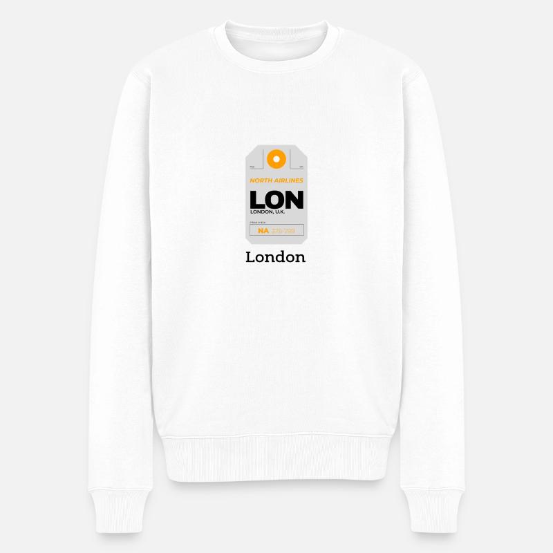 Londres - Pull Premium bio Homme - blanc