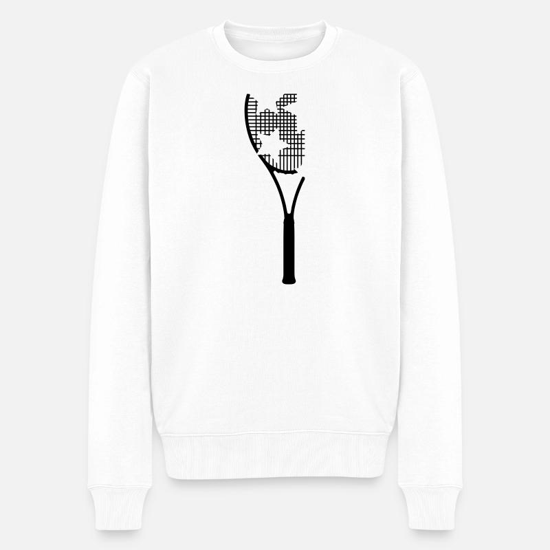 Raquette - Pull Premium bio Homme - blanc