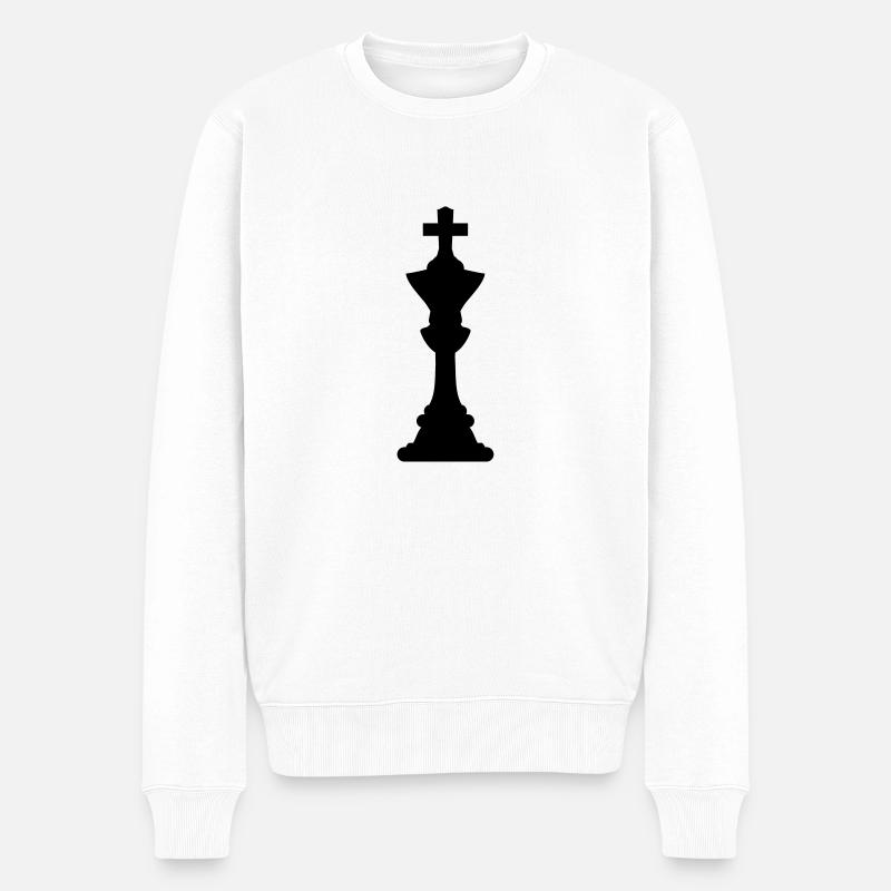chess - Pull Premium bio Homme - blanc