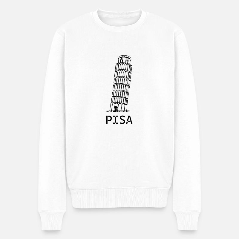 Pise - Pull Premium bio Homme - blanc