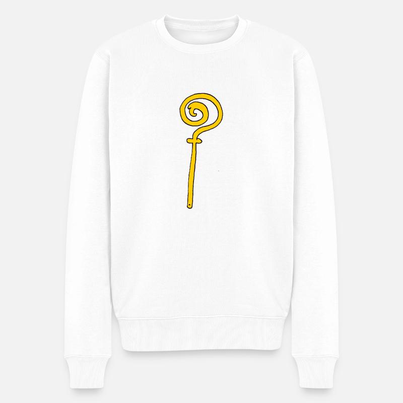 Die Mitarbeiter der St.-Nikolaus- - Männer Premium Bio Pullover - Weiß