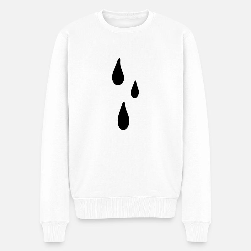 tears - Männer Premium Bio Pullover - Weiß
