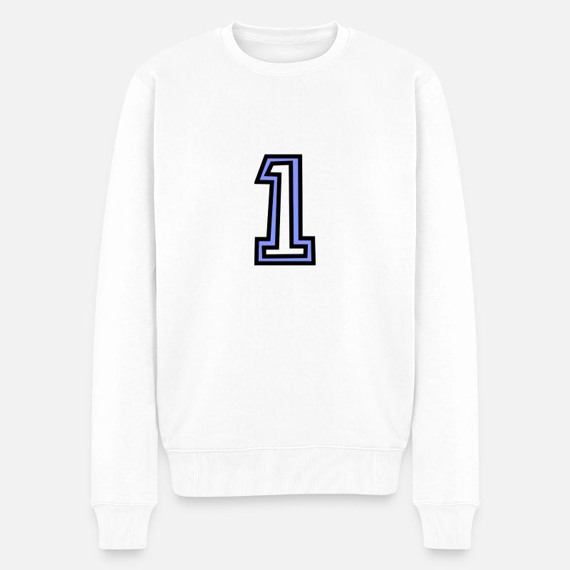 1. 1 AN. 1er ANNIVERSAIRE. ANNIVERSAIRE 1 AN - Pull Premium bio Homme - blanc