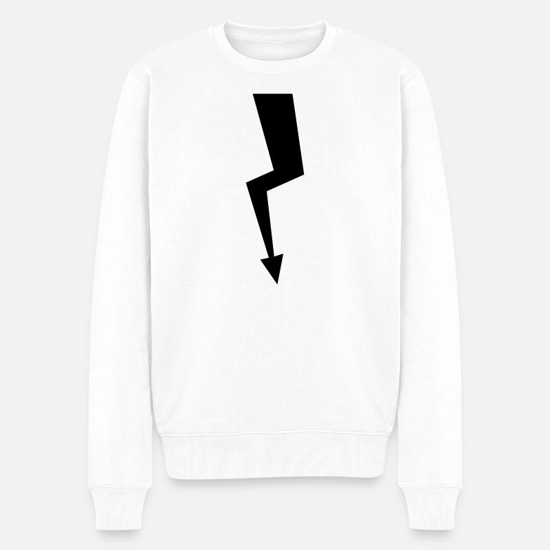 Éclair - Pull Premium bio Homme - blanc