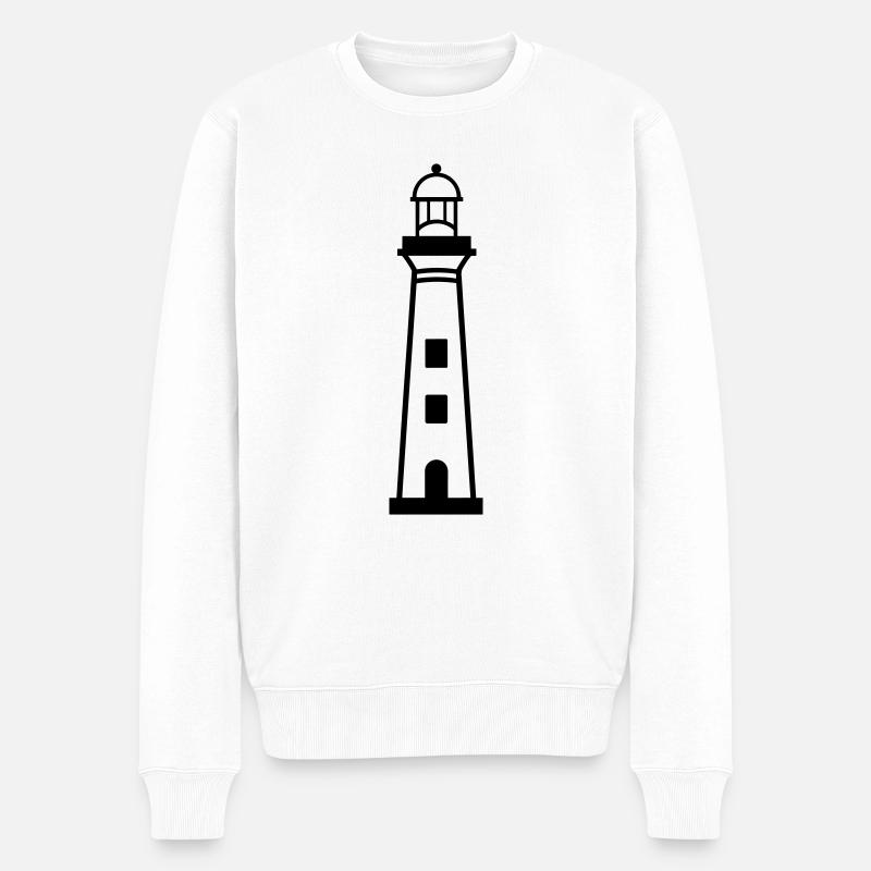 Phare - Pull Premium bio Homme - blanc