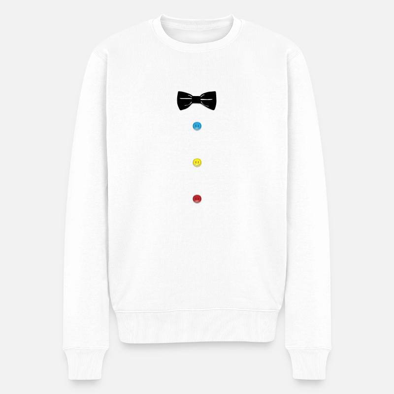 Fliege Baby - Männer Premium Bio Pullover - Weiß