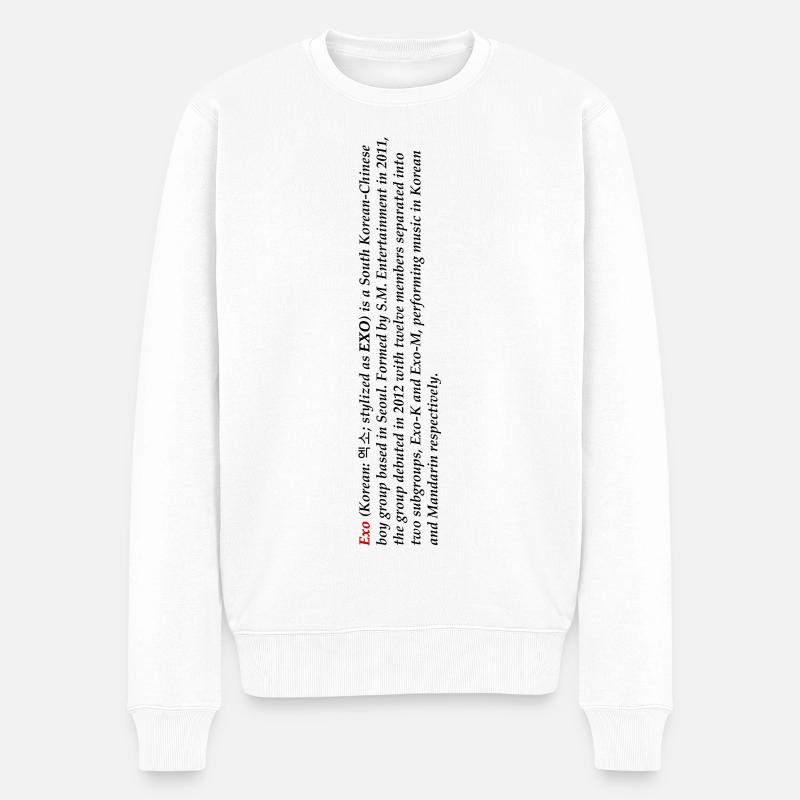 Qui est exo - Pull Premium bio Homme - blanc
