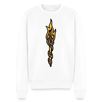 Baguette magique Magicien de la torche - Pull Premium bio Homme - blanc - Devant - Thijin (182cm)