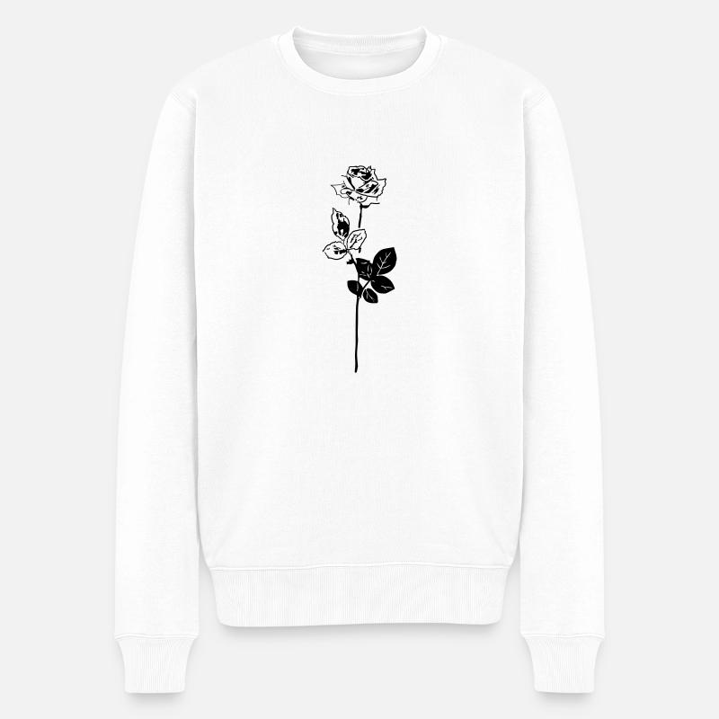 baccara rose - Pull Premium bio Homme - blanc