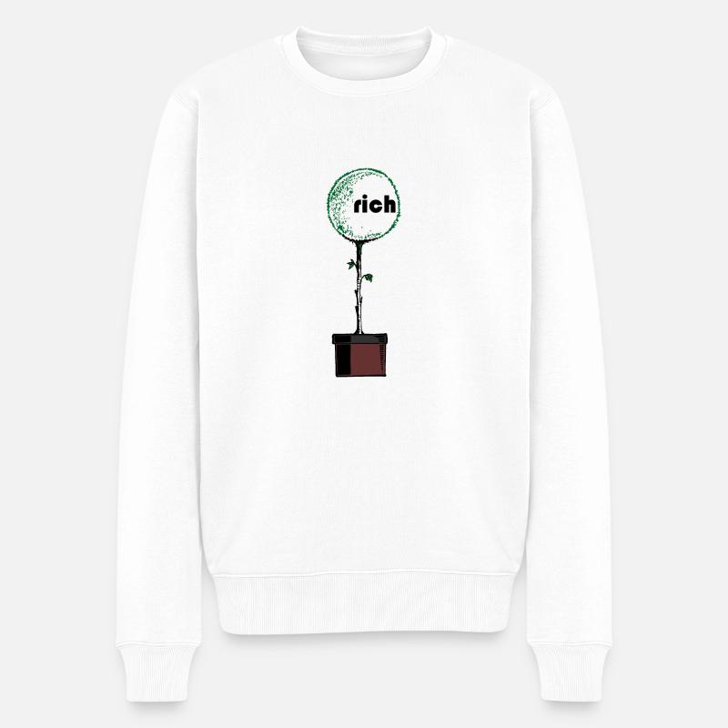 Semis riches - Pull Premium bio Homme - blanc