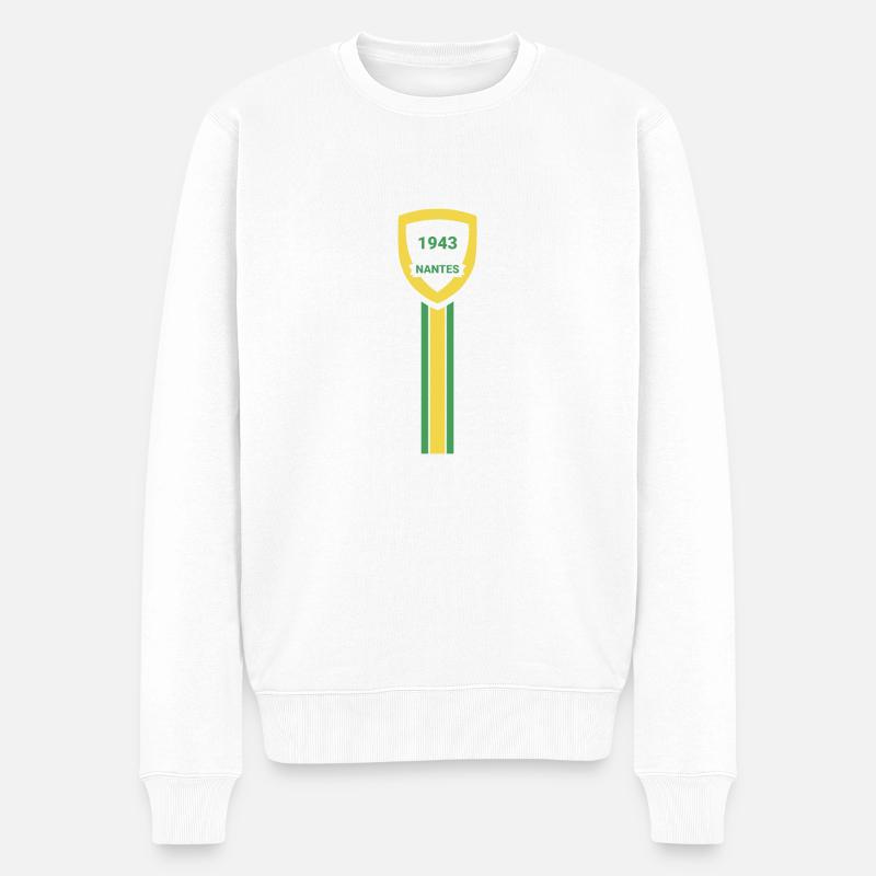 Fußballverein Nantes - Männer Premium Bio Pullover - Weiß