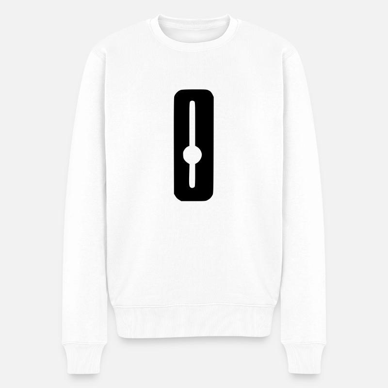 Slider mixage - Pull Premium bio Homme - blanc