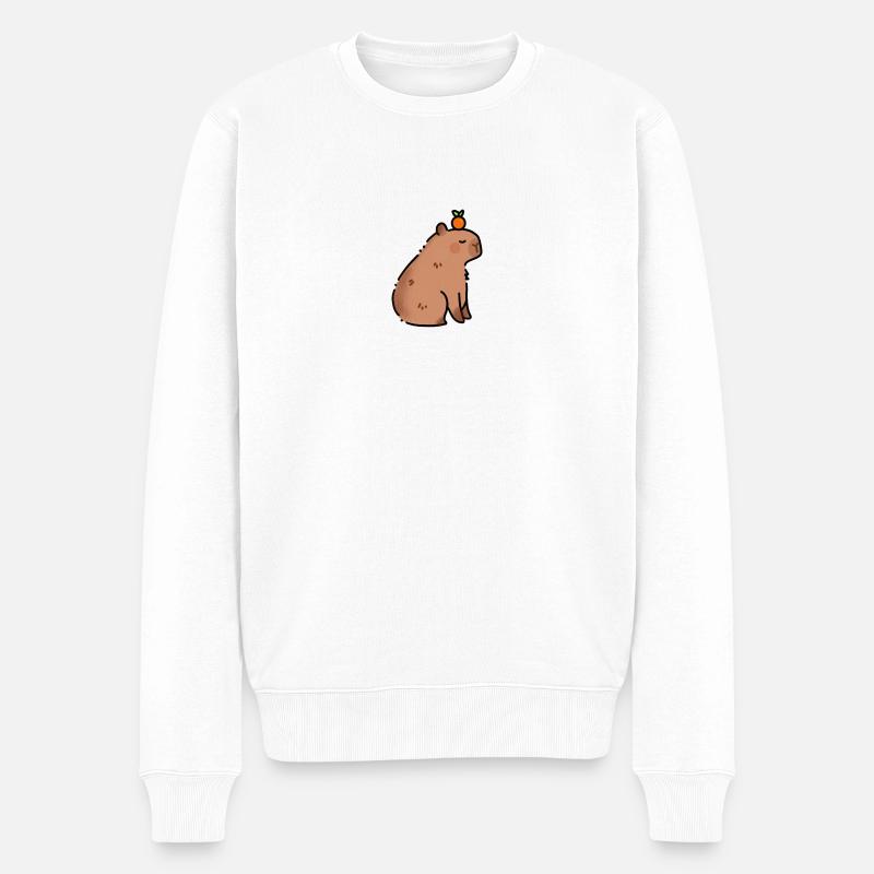 Kapibara Capybara Capibara - Pull Premium bio Homme - blanc