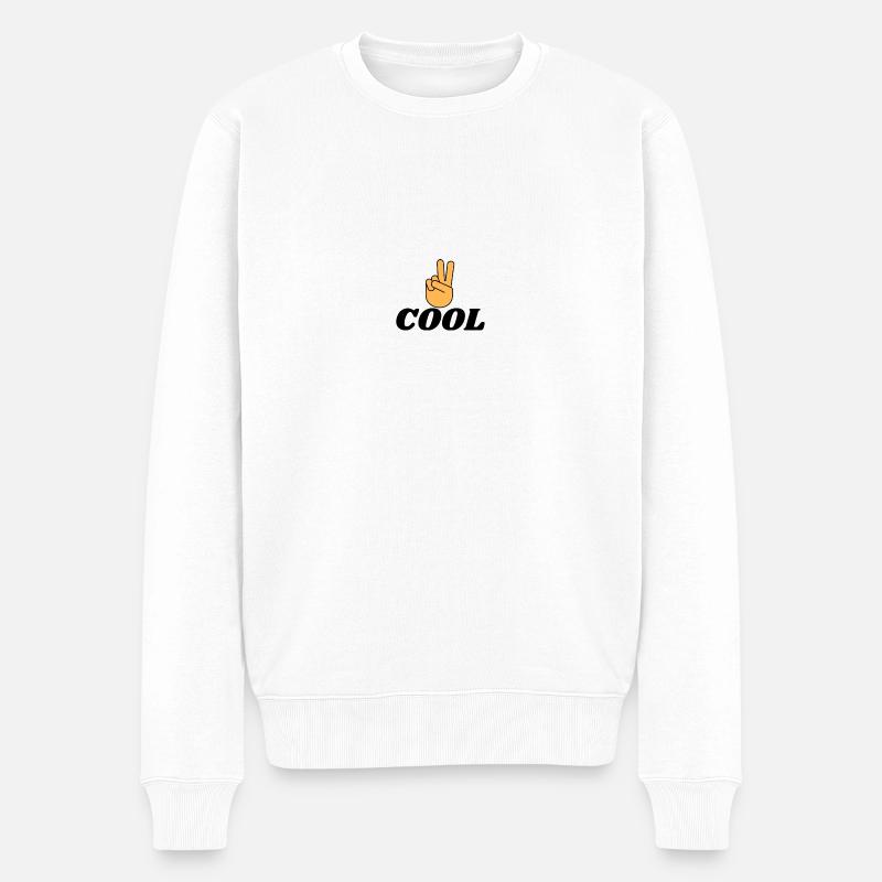 COOL - Pull Premium bio Homme - blanc