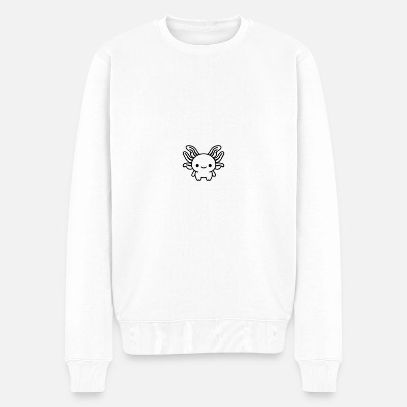 axolotl - Pull Premium bio Homme - blanc