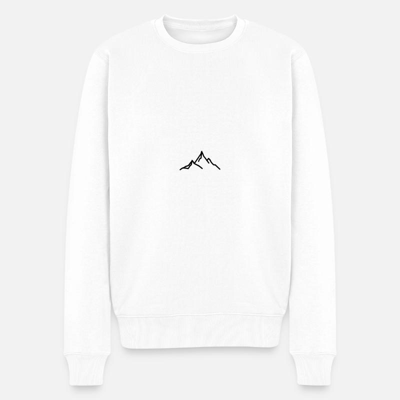 montagne - Pull Premium bio Homme - blanc