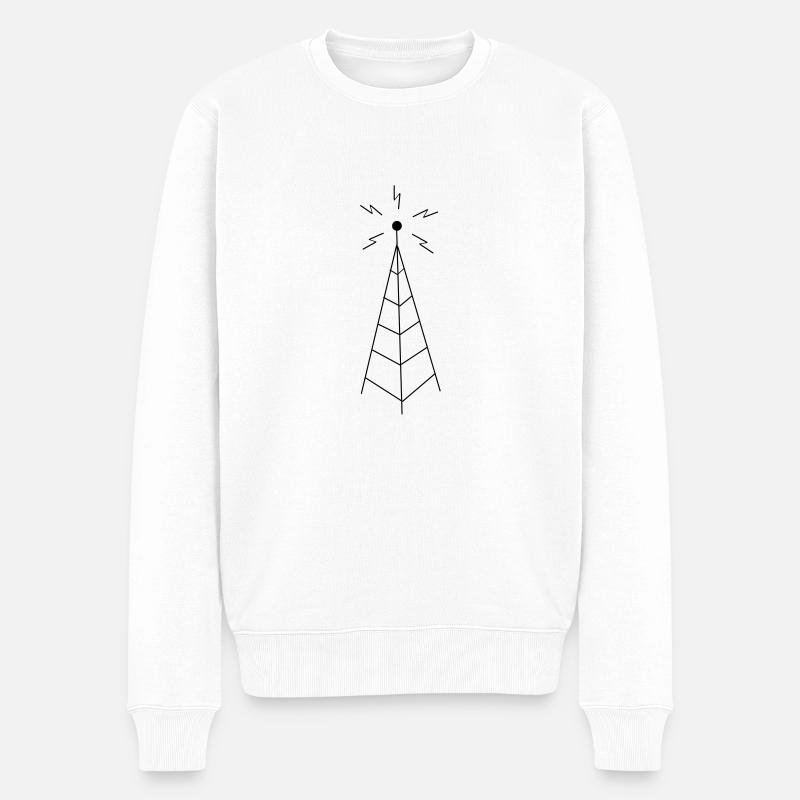 Transmission Tower Sendemast - Pull Premium bio Homme - blanc