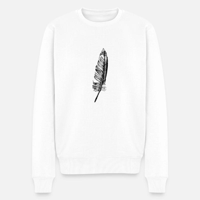 Feather - Pull Premium bio Homme - blanc