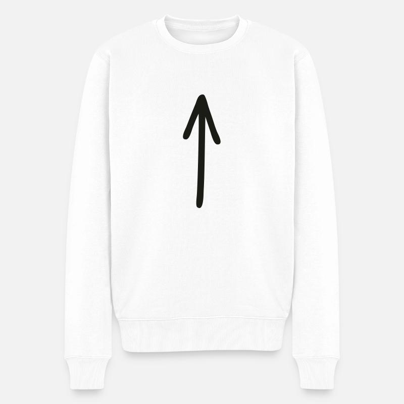 flèche - Pull Premium bio Homme - blanc